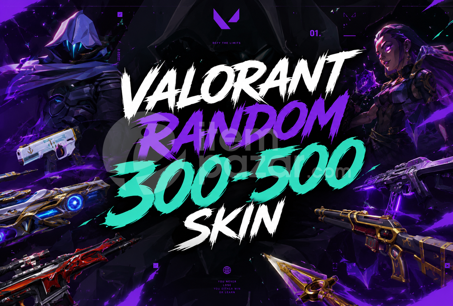%100TR GARANTILI 300-500 SKIN VALORANT RANDOM