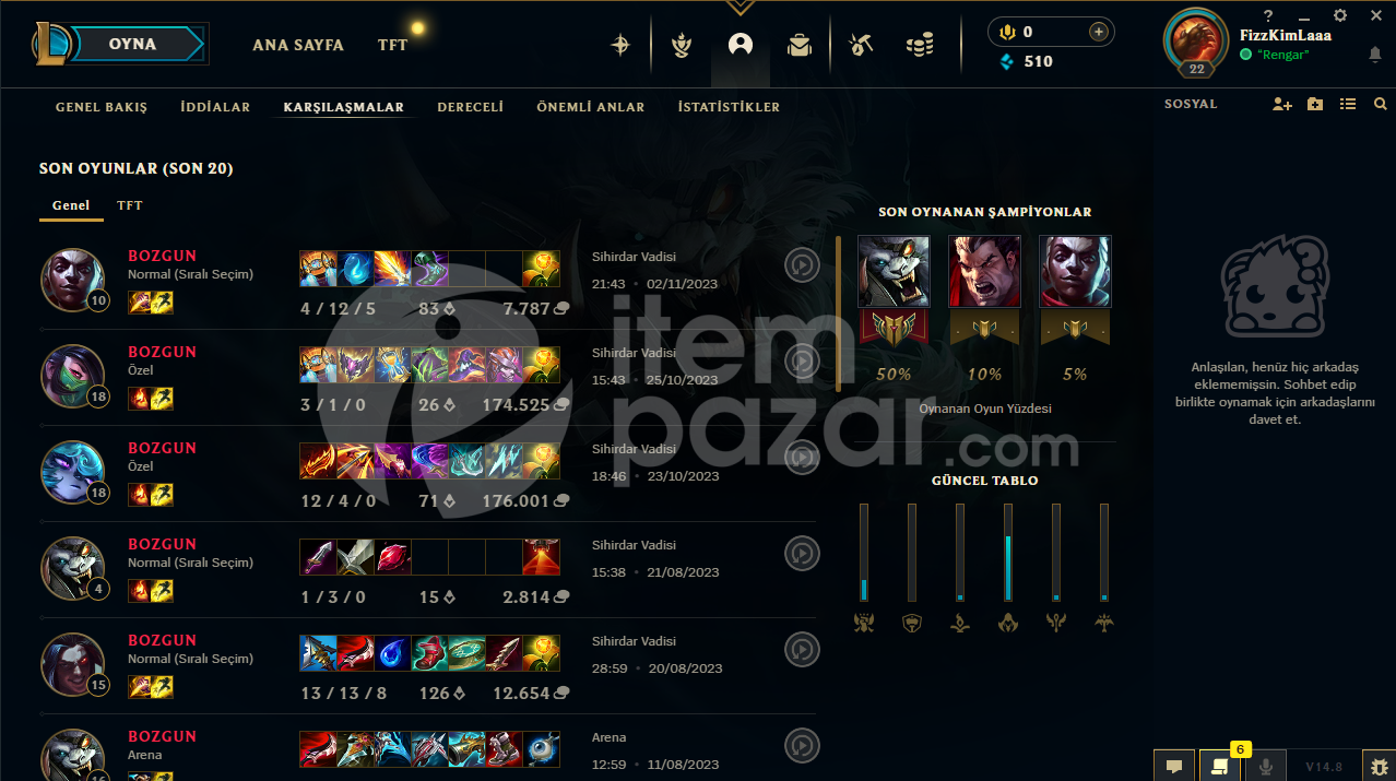 %100TR MAİL DEĞİŞEN 22 LEVEL FRESH HESAP