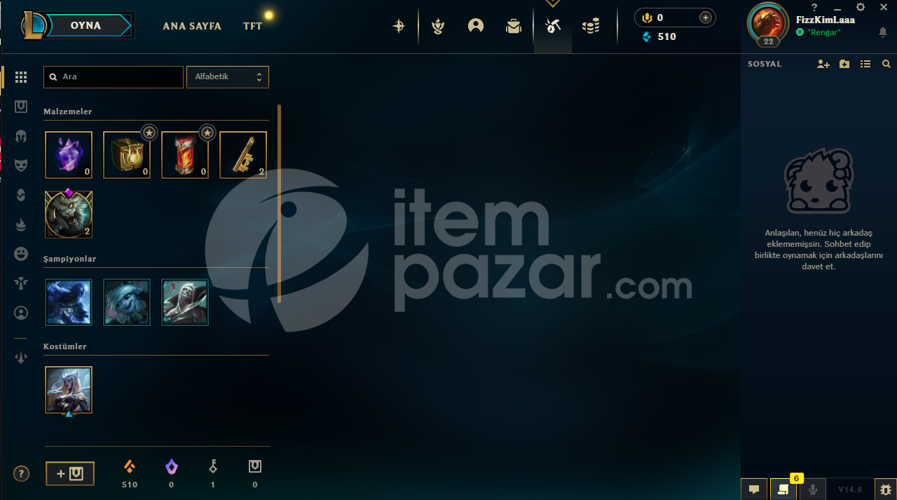 %100TR MAİL DEĞİŞEN 22 LEVEL FRESH HESAP