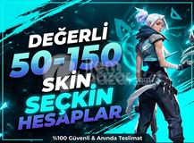 ⭐%100TR⭐ VALORANT 20 - 300 SKINLI HESAP