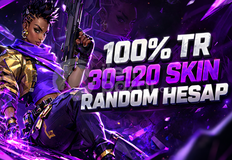 ⭐%100TR⚡VALORANT 30-120 SKİN RANDOM HESAP⚡