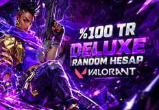 ⭐%100TR⚡VALORANT DELUXE RANDOM HESAP⚡