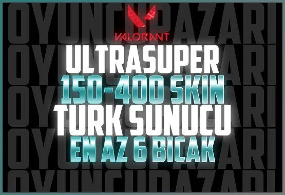 %100TR ViP 150-400 SKİNLi RANDOM HESAP