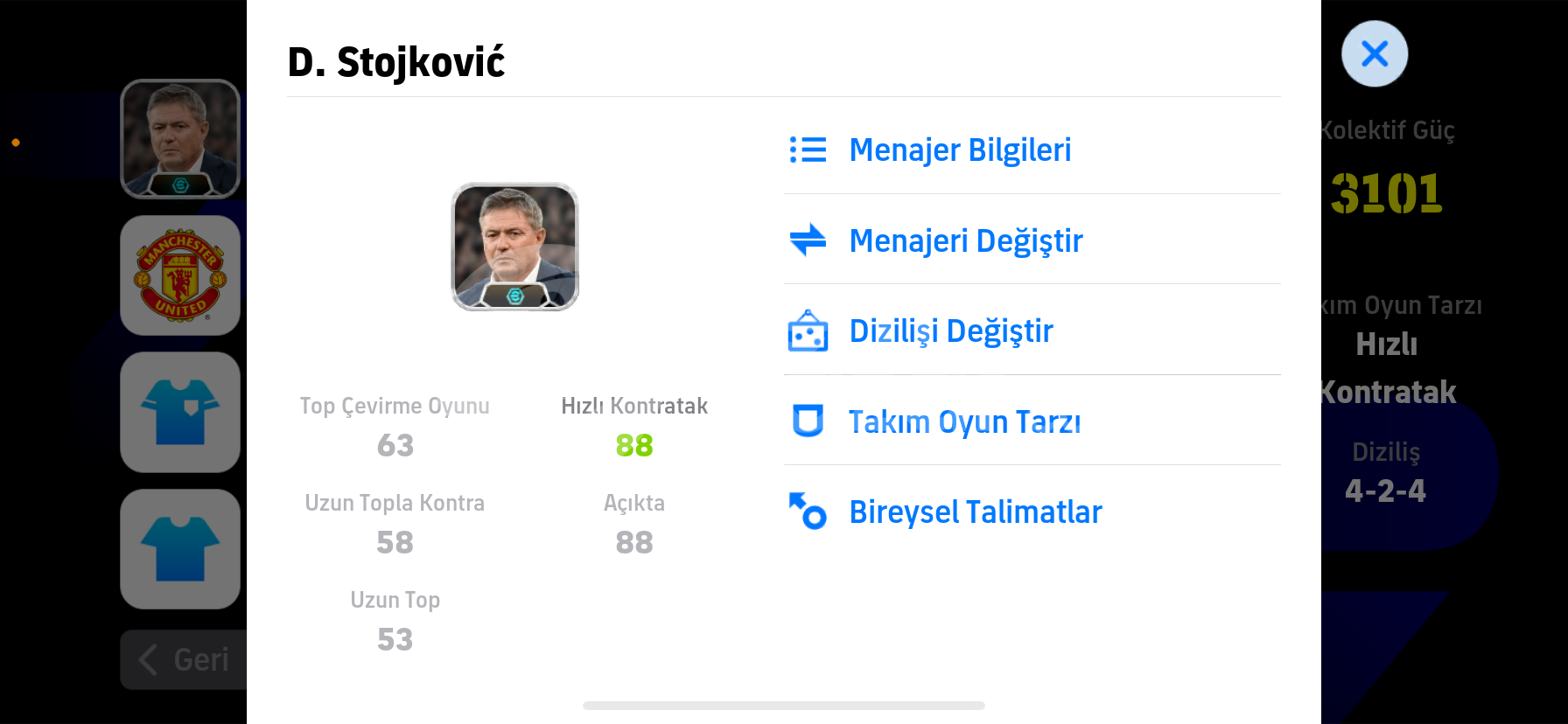 102 Cafulu Antrenörlü Bol İkonlu Hesap