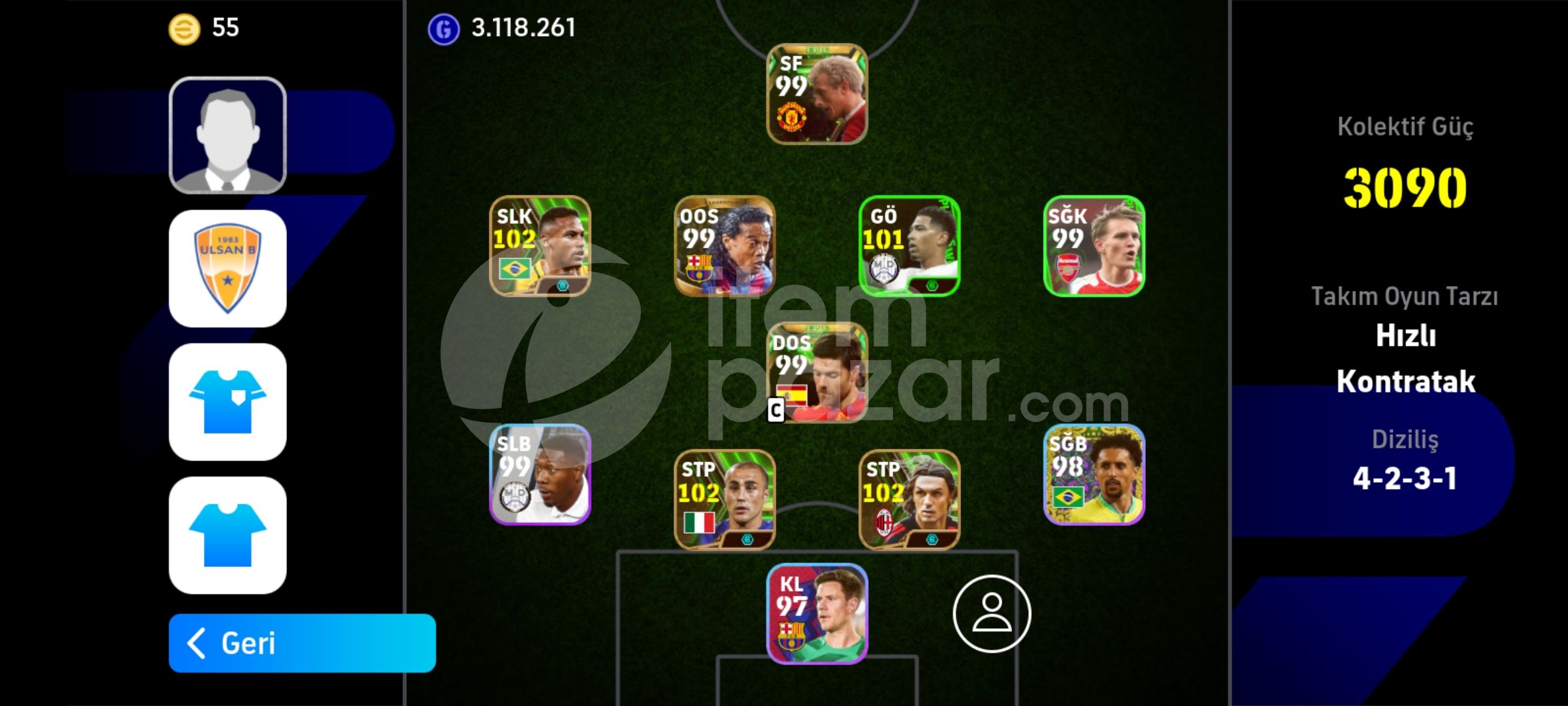 102 Neymarr 102 Maldini 