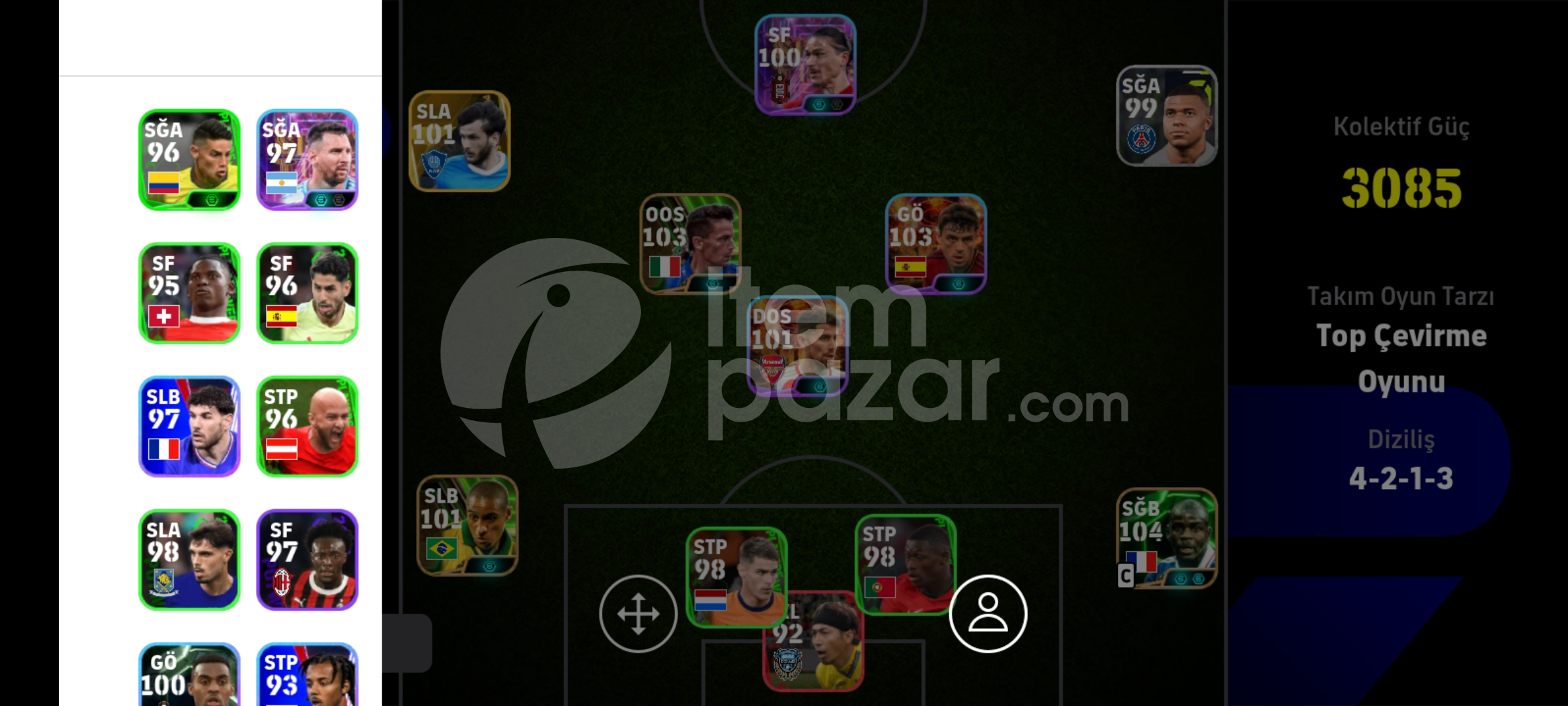 103 PEDRİ 103 BAGGİO 104 THURAM