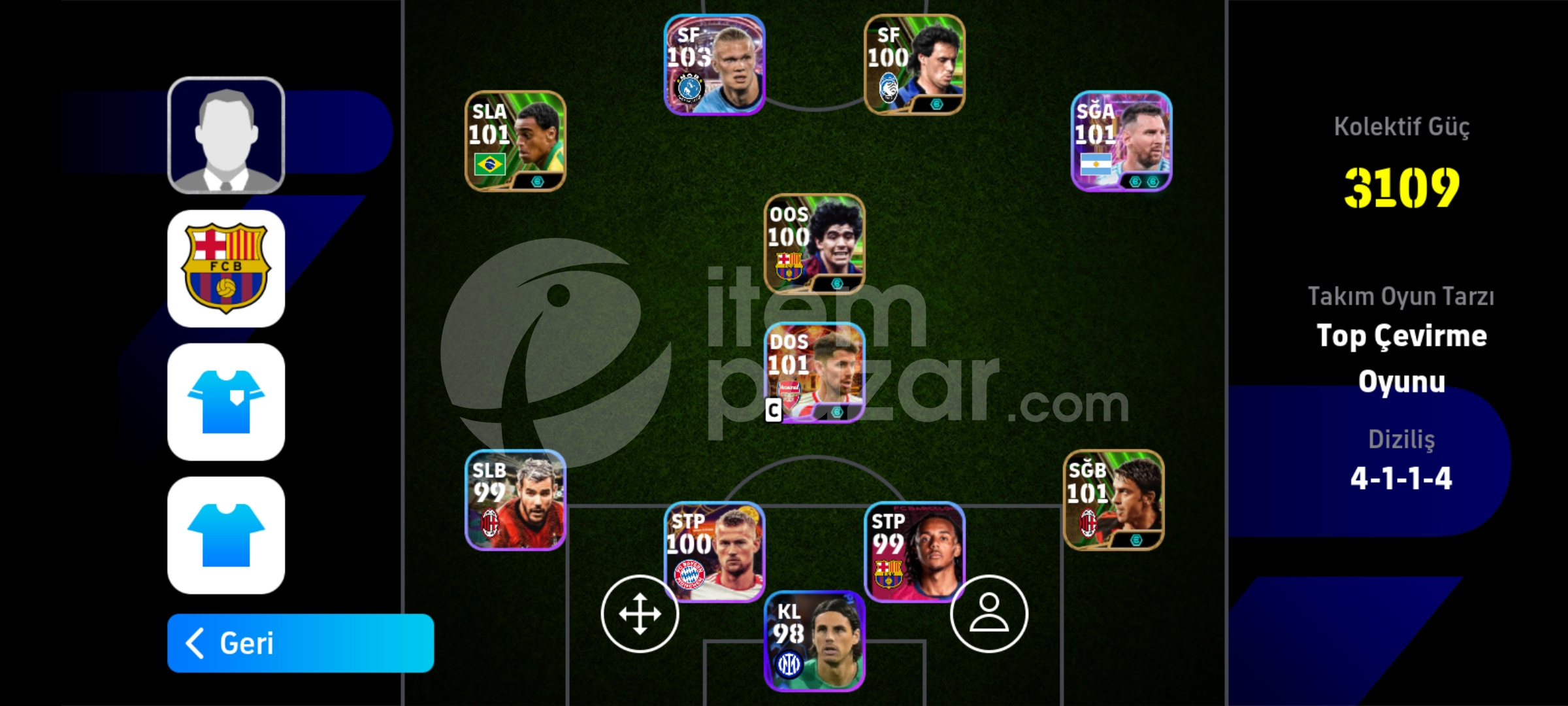 103 Showtime Haaland 101 Denilson ve 100 Evair