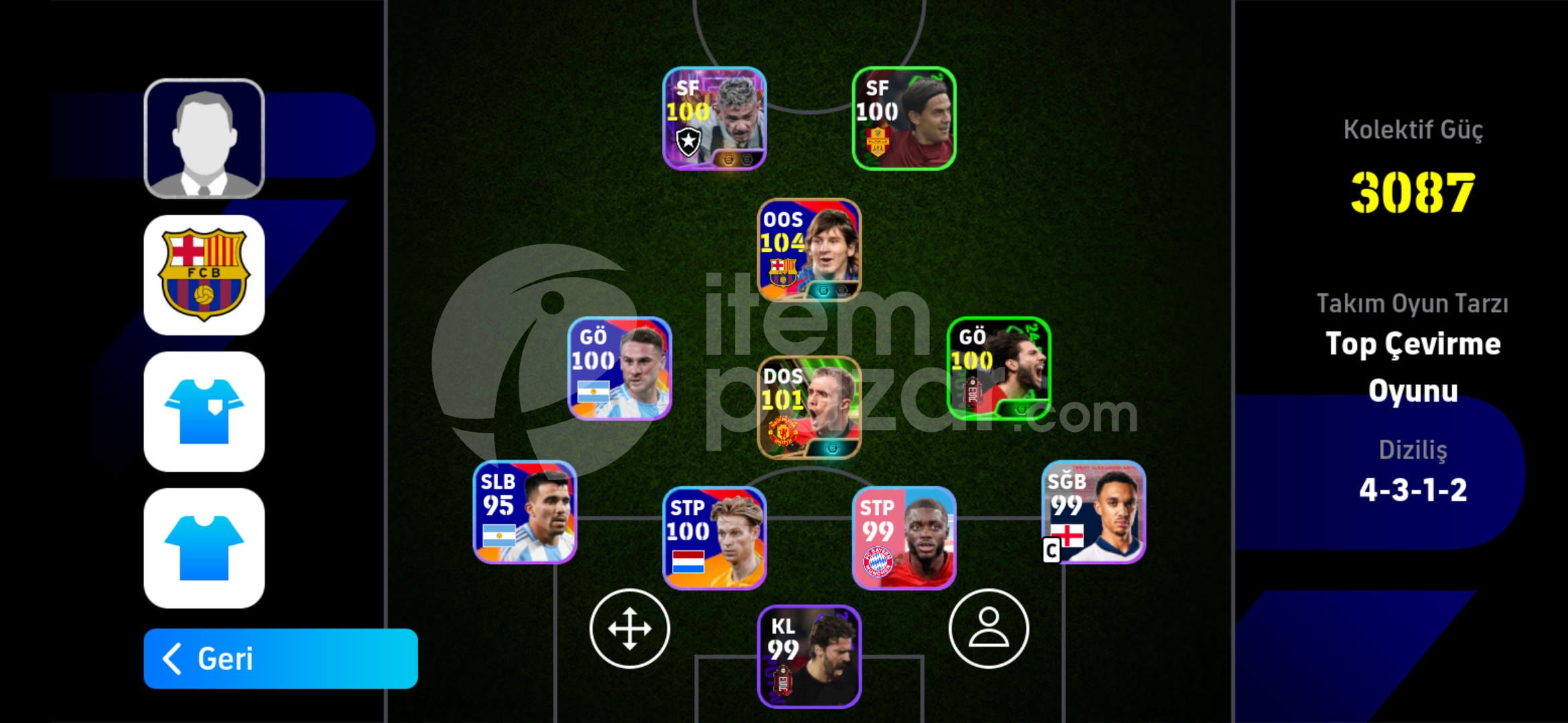 105 messi flecher show time forvet