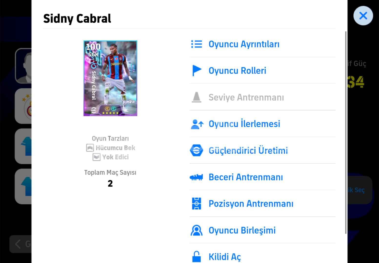 ⭐105 Sneijder & 102 BOMBACI CABRAL UYGUN FİYAT