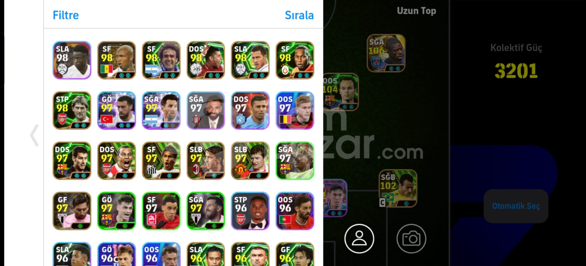 106 Dembele 109 Pele
