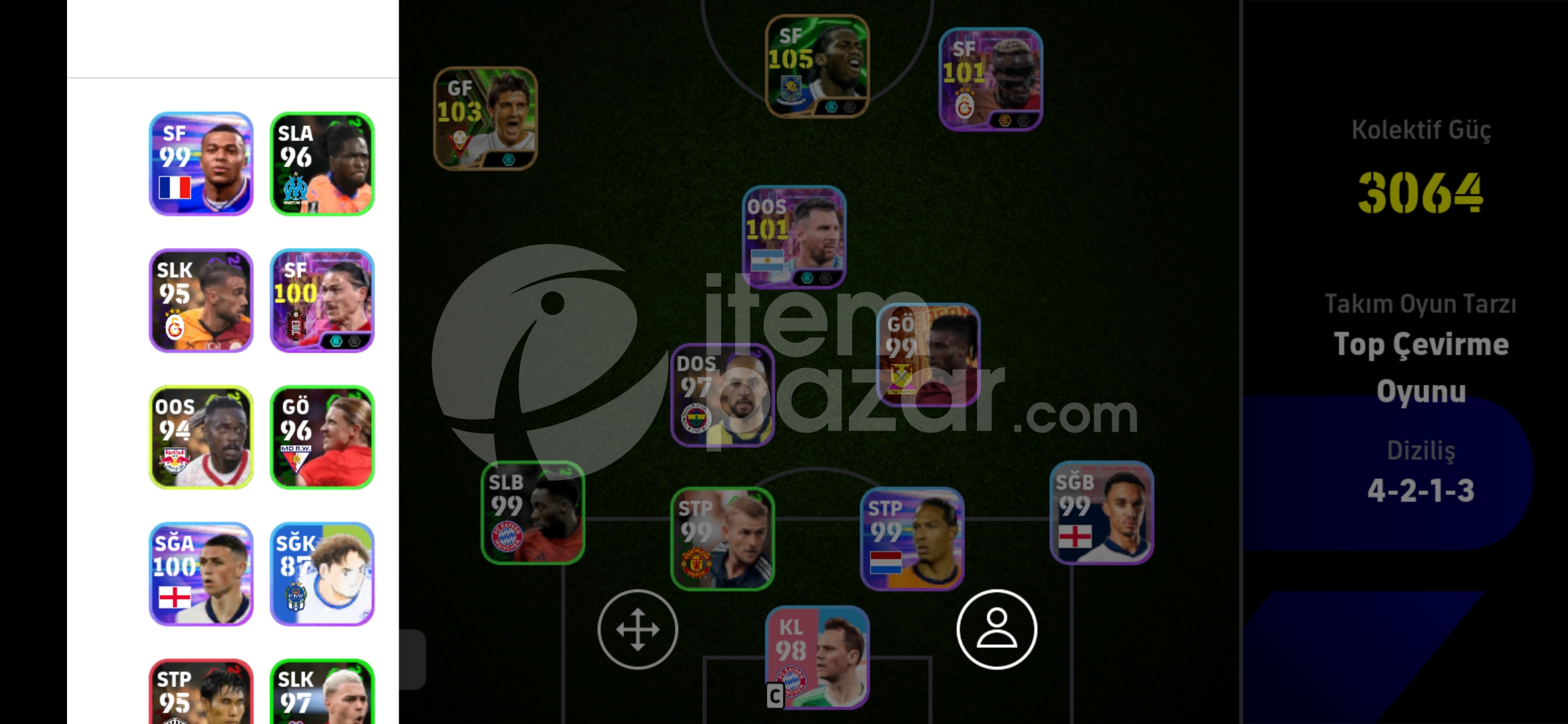 106 Drogba 106 osimhen 104 David villa ucuz