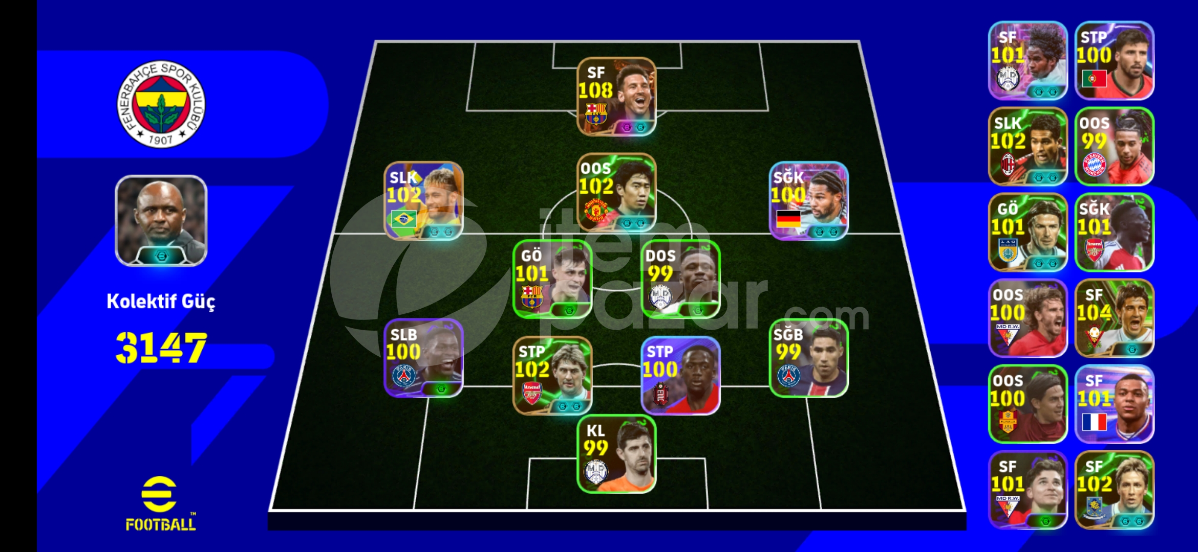 108 messi mbll hesap takası var!!!