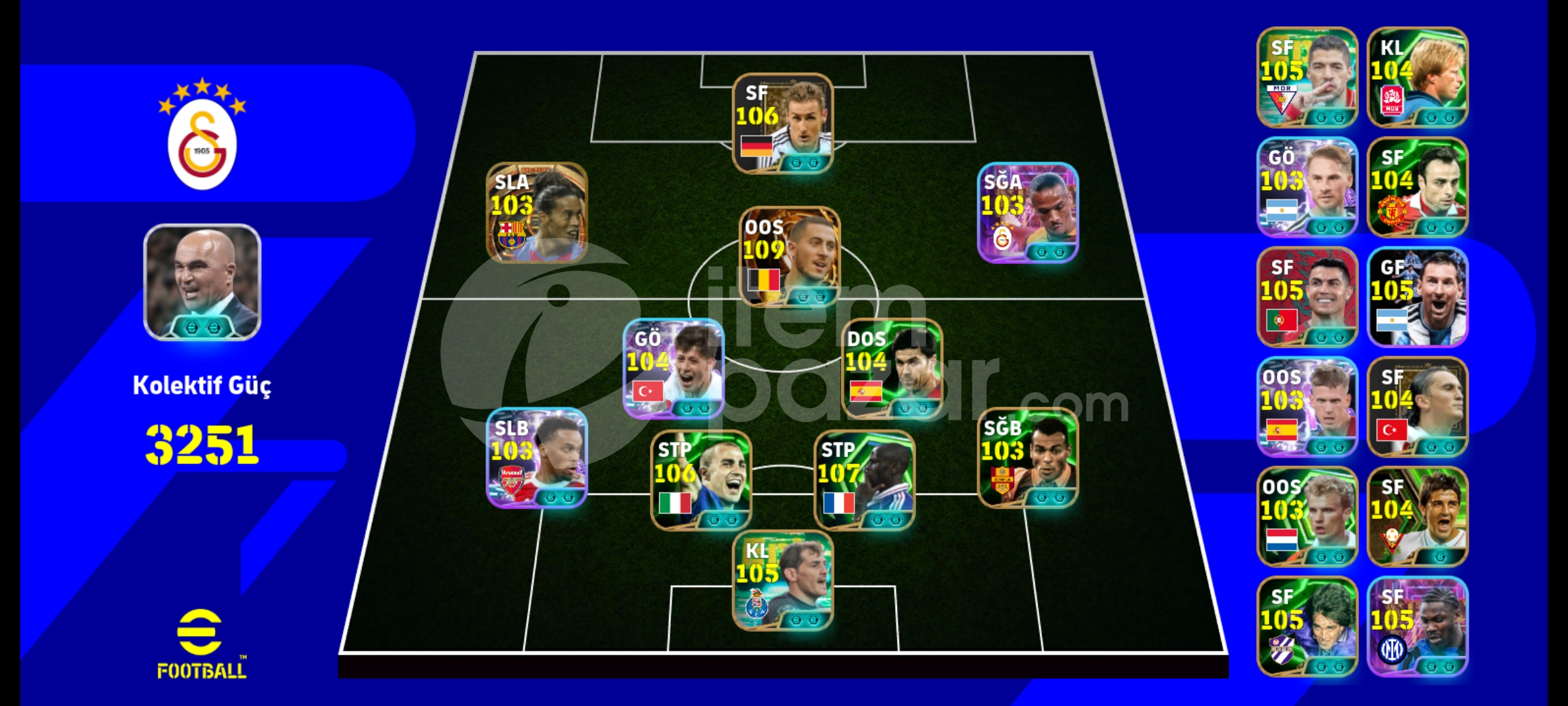109 hazard 106 klose ve 107 lilliam thuram