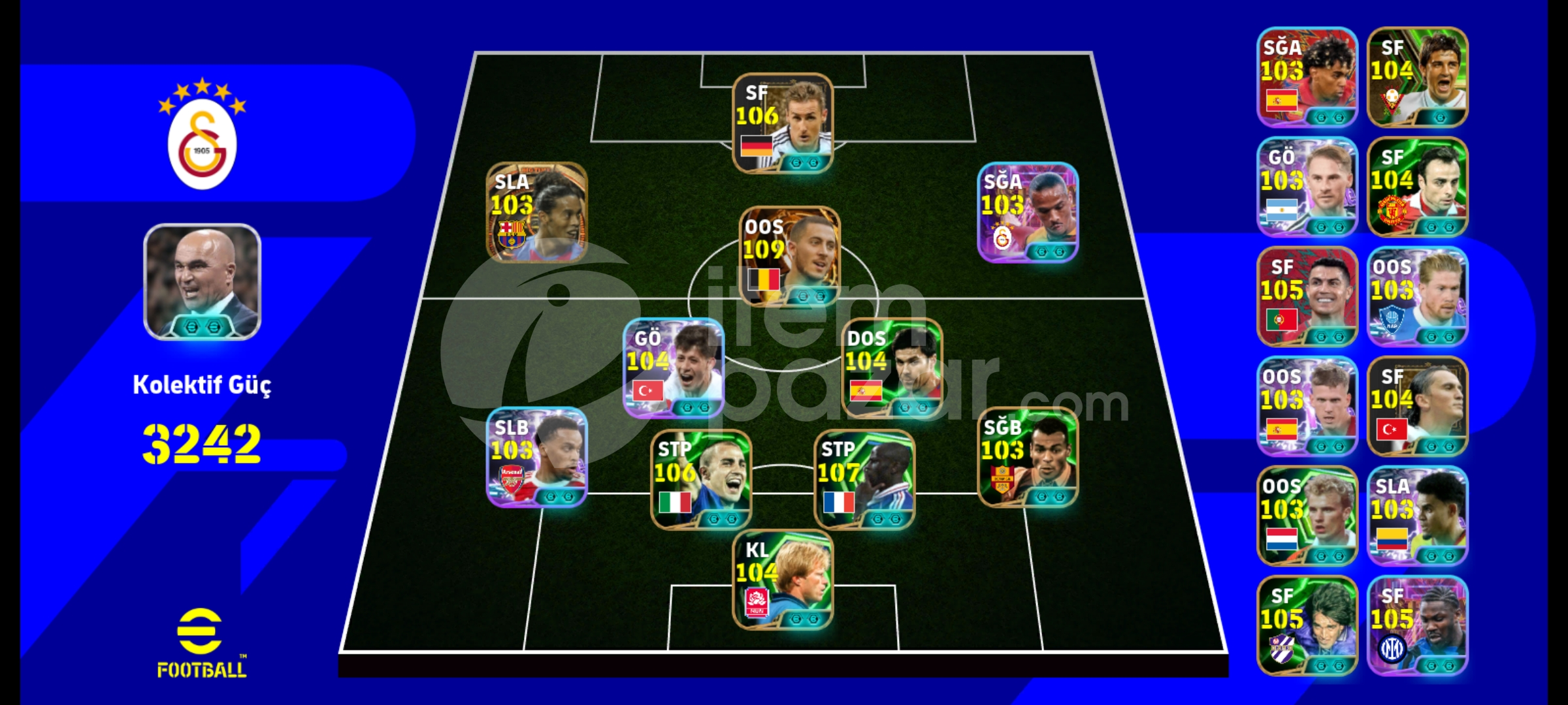 109 hazard 106 klose ve 107 lilliam thuram