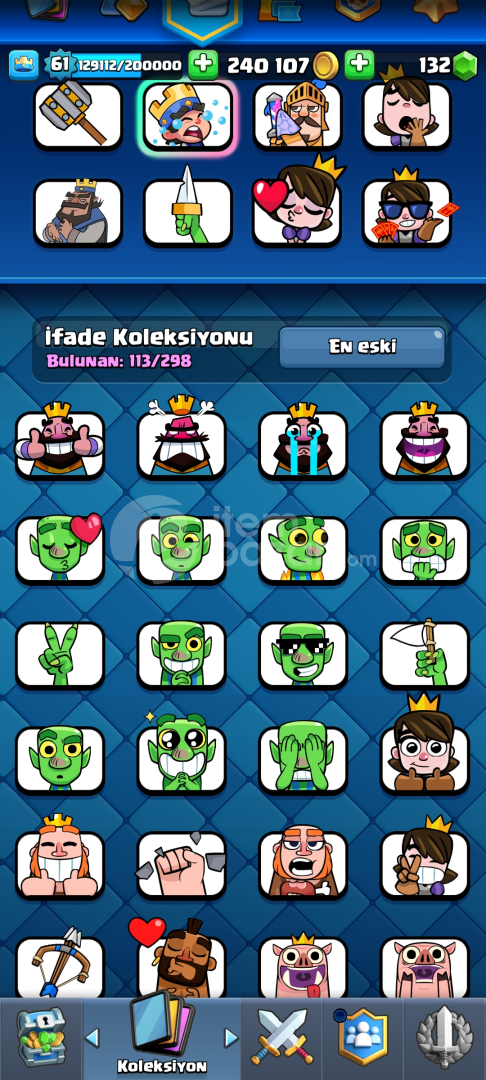 11 K SATILIK CLASH ROYALE