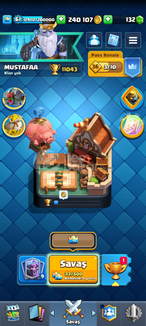 11 K SATILIK CLASH ROYALE