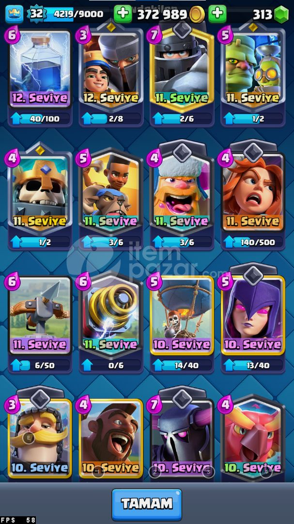 11. SEVİYE 32 LEVEL⭐ 6K/OLD HESAP⭐