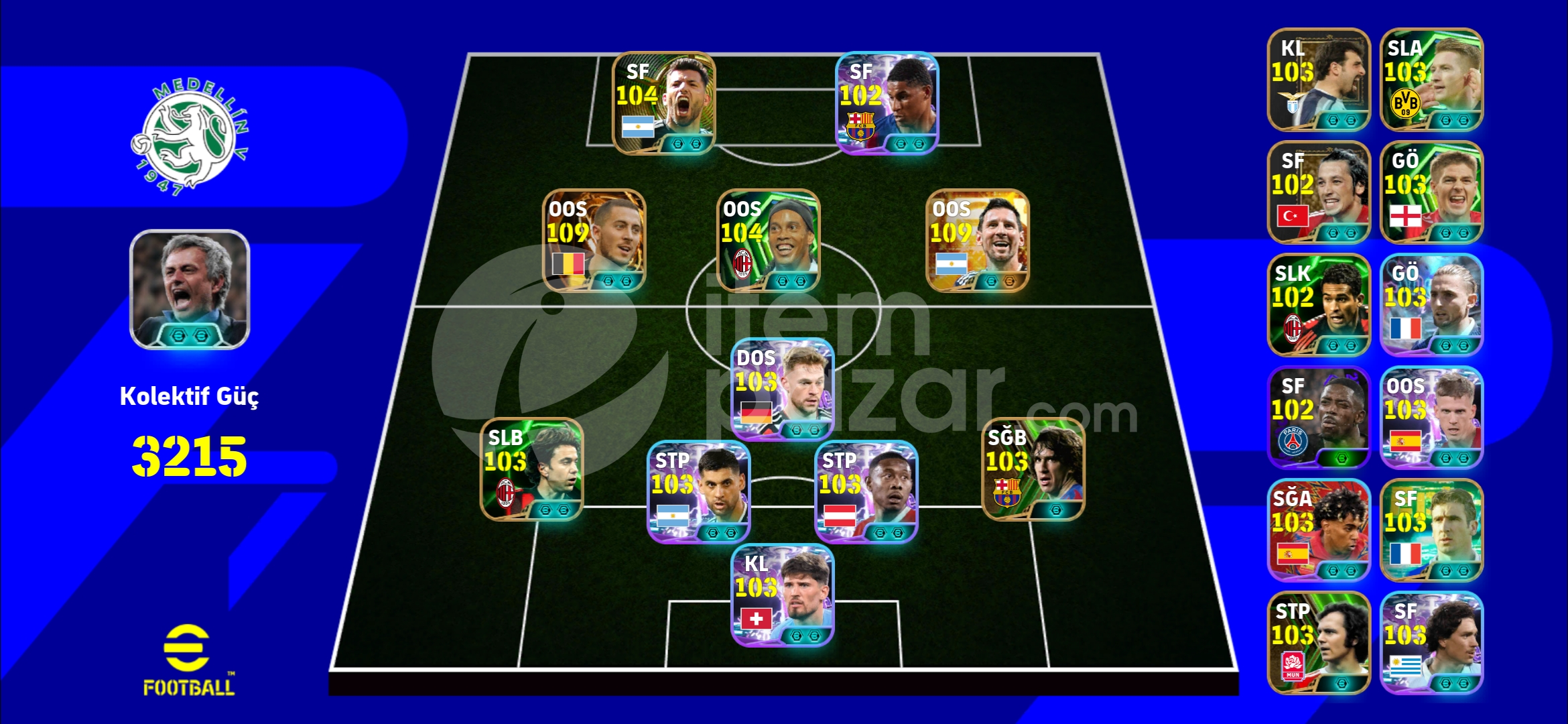 110 MESSİ 110 HAZARD 3220 KG BU HESAP KAÇMAZ