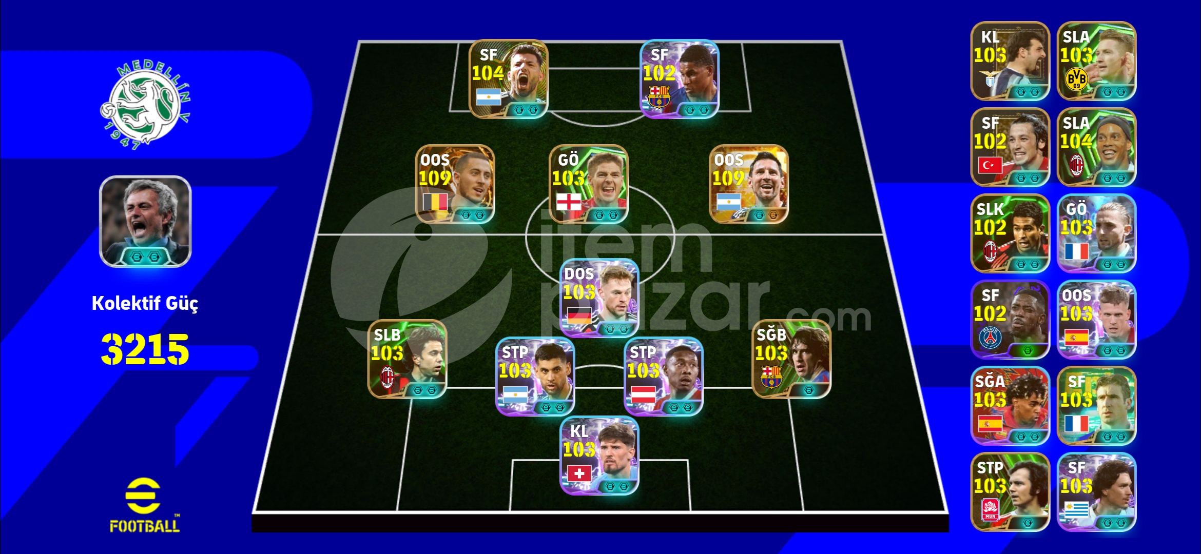110 MESSİ 110 HAZARD 3220 KG BU HESAP KAÇMAZ