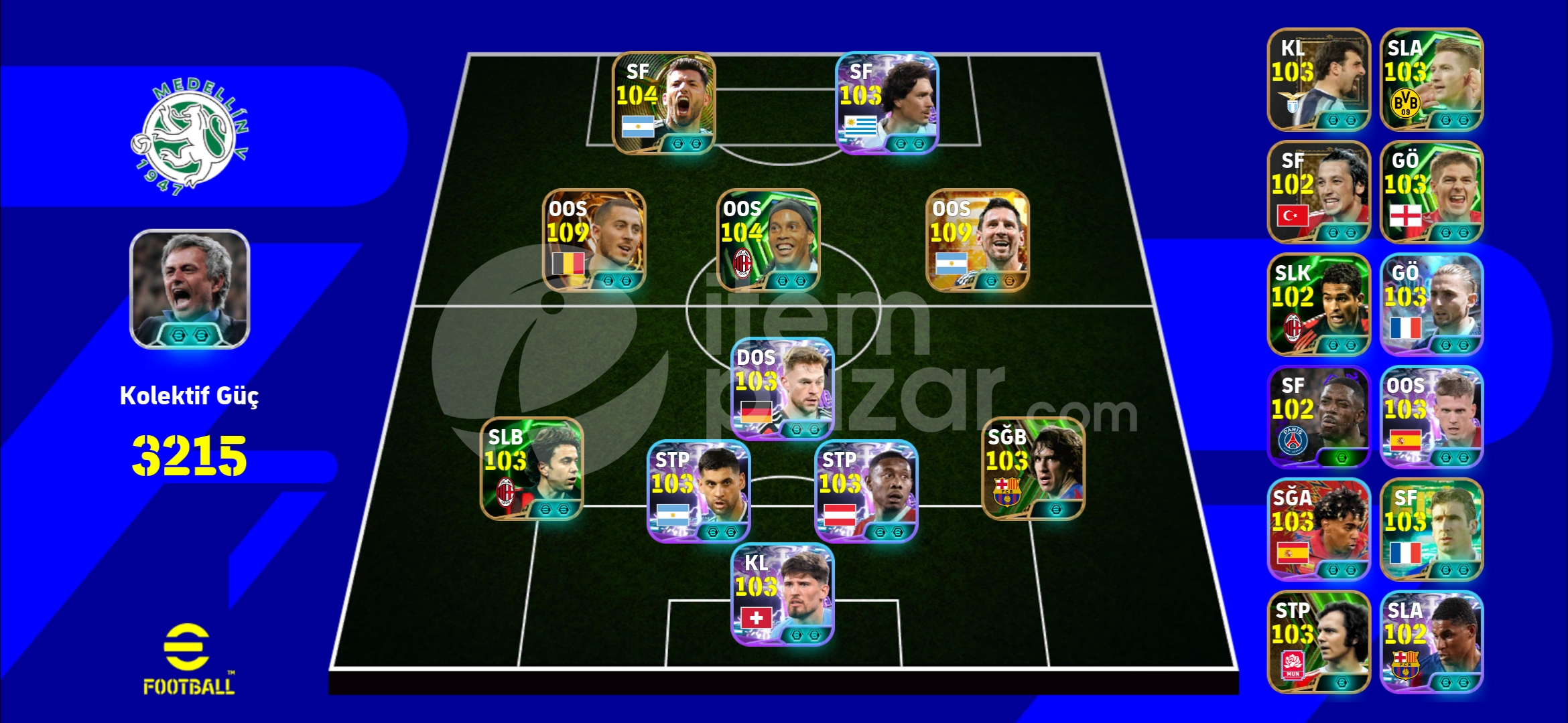 110 MESSİ 110 HAZARD 3220 KG BU HESAP KAÇMAZ