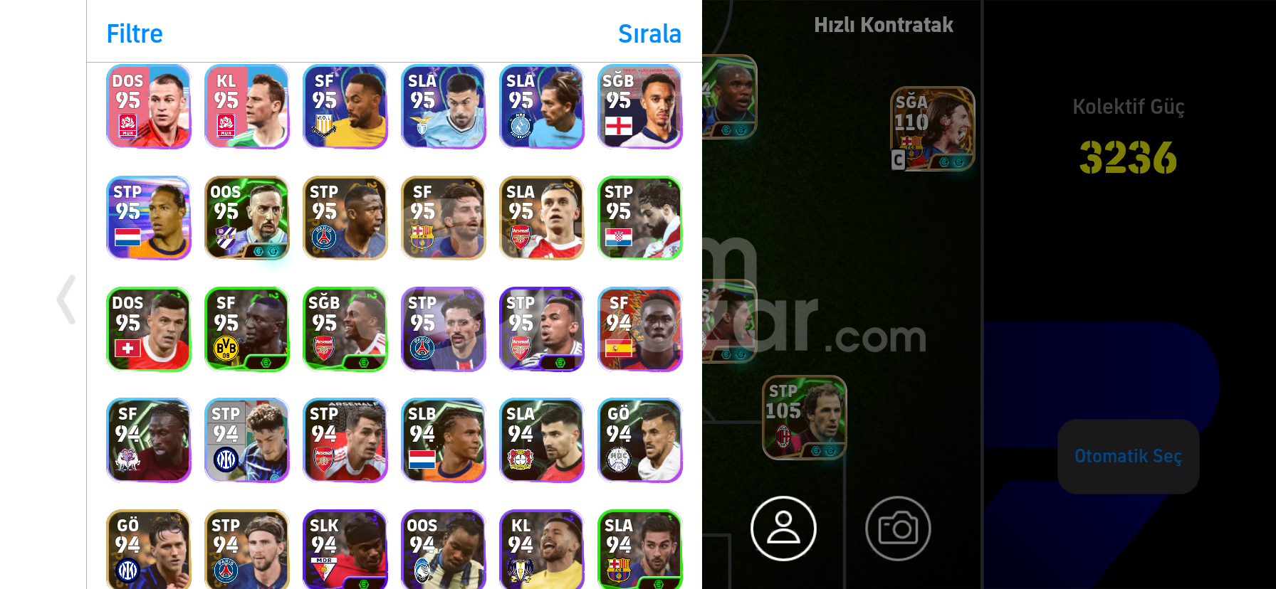 110messi 108hazard tek bag gmail ile verilecek
