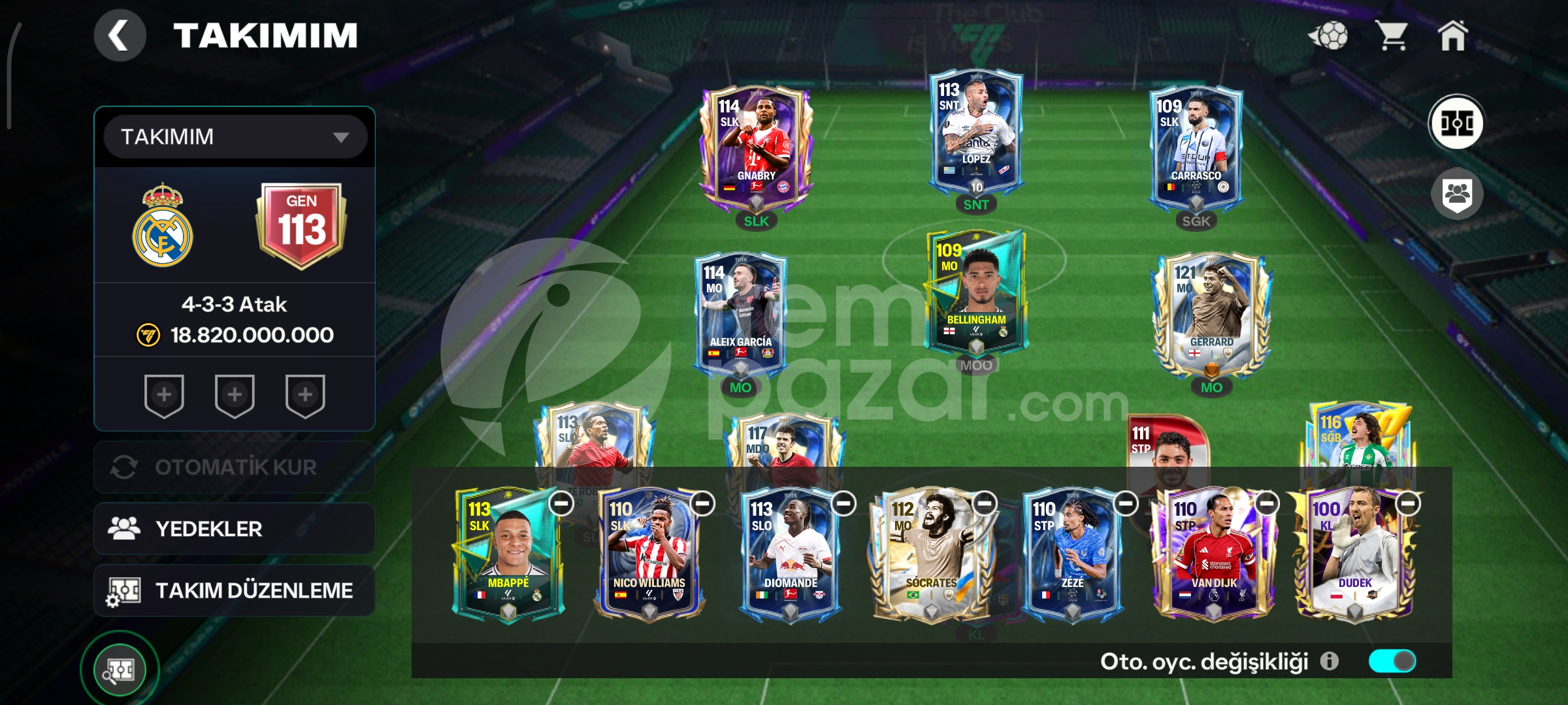 113 gen FIFA hesabı | 121 lik gerardli 
