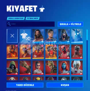 114 SKINLI MAILLI FORTNITE HESABI 