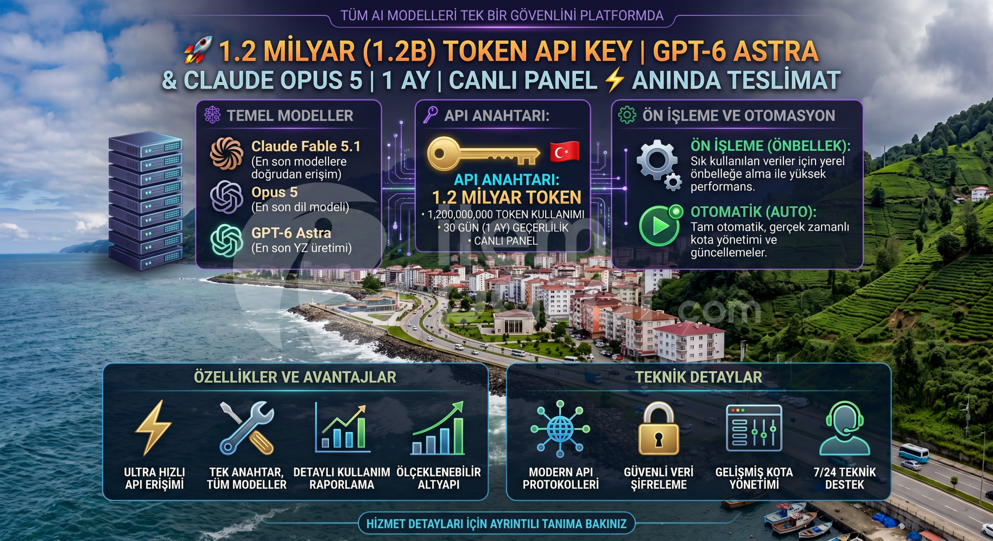 1.2 MİLYAR (1.2B) TOKEN API KEY | GPT-6 ASTRA