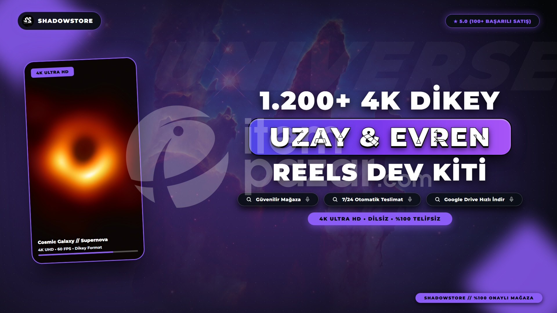 1200+ Uzay ve Evren Reels Kiti