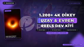 1200+ Uzay ve Evren Reels Kiti