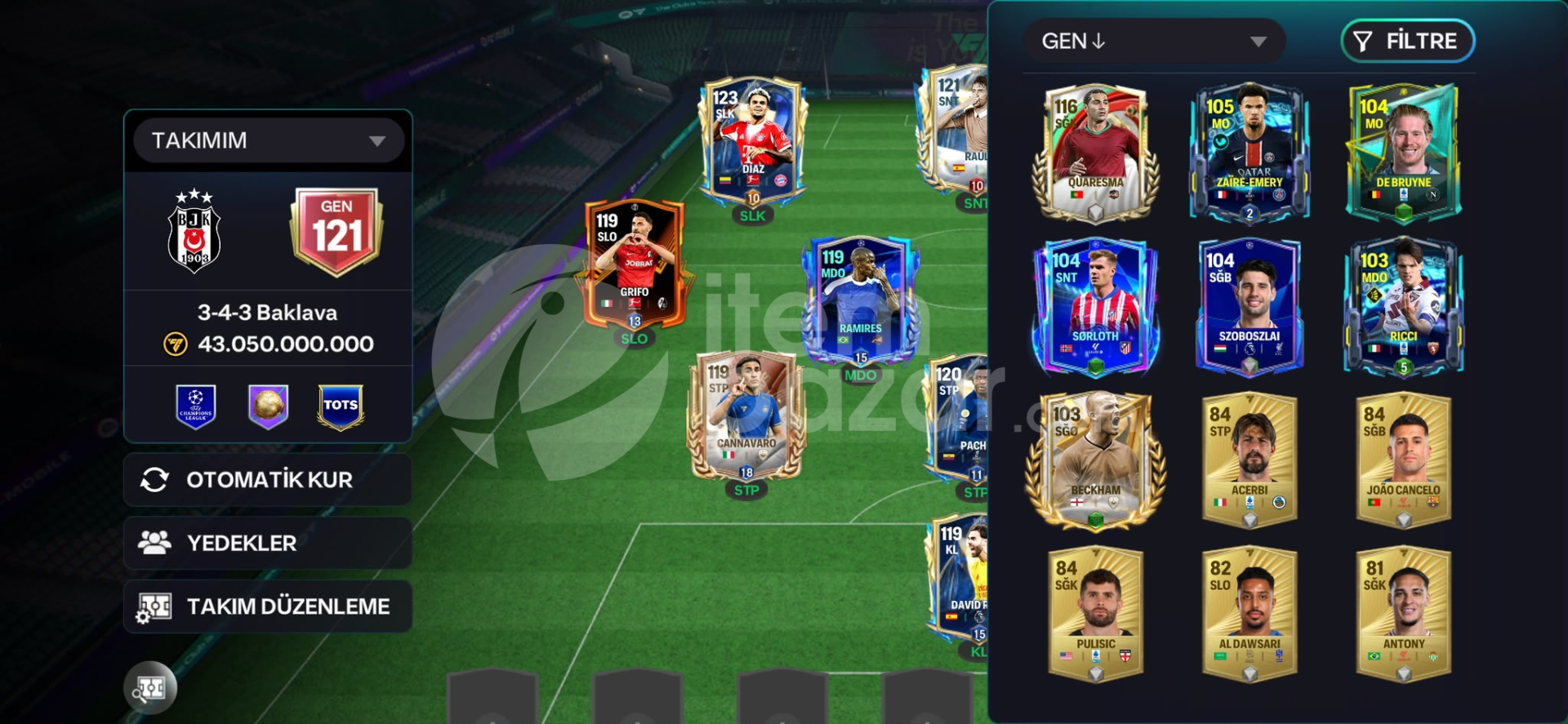 121 GEN 118 DİAZ FC MOBİL
