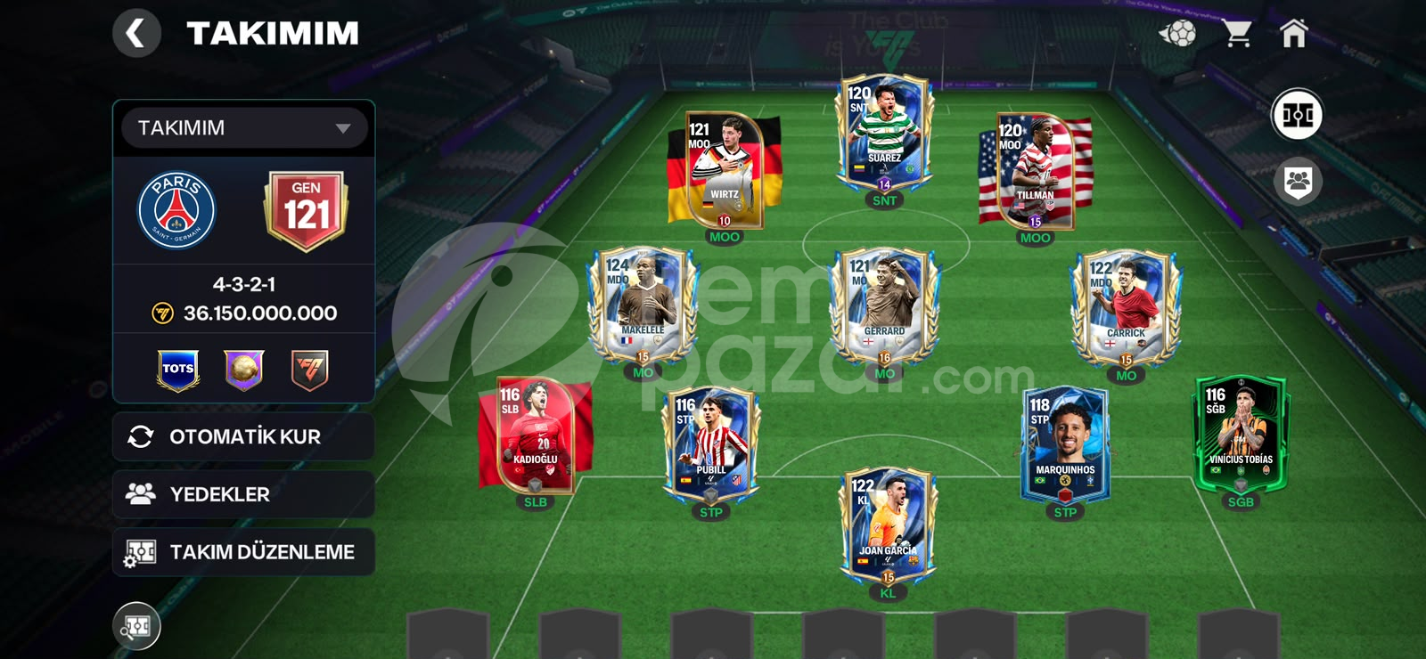 121 GEN 119 MAKELELE FC MOBİL