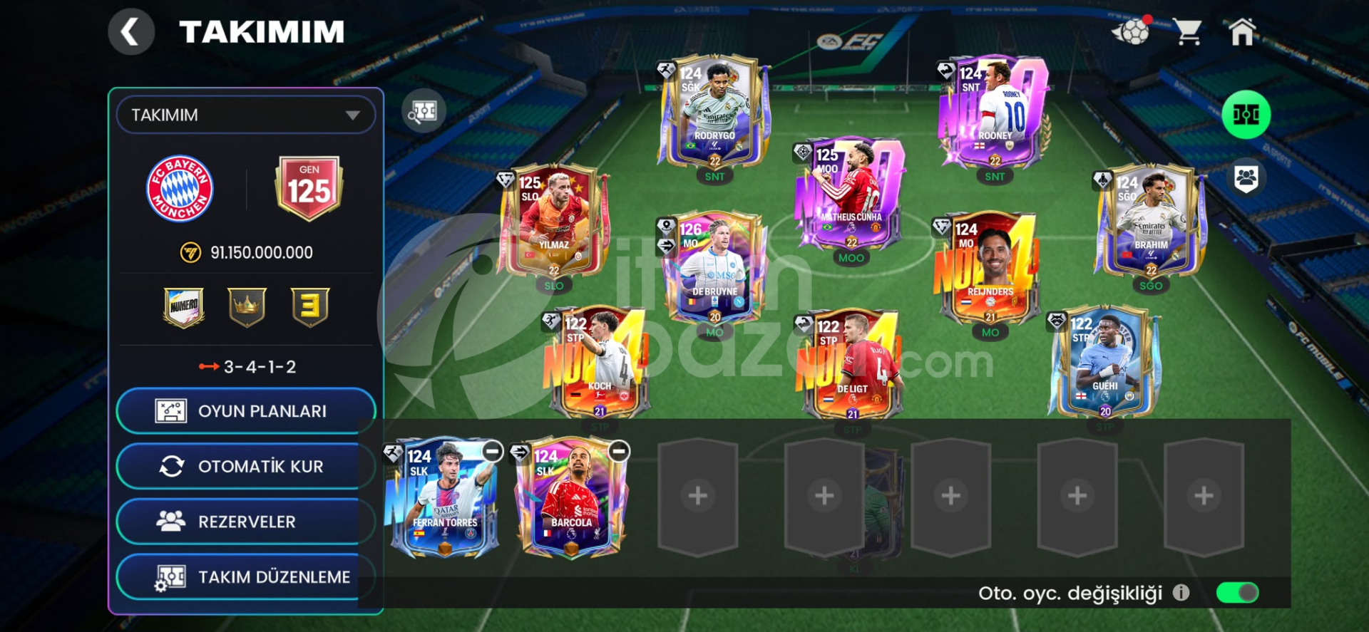 125GEN 121 DEBRUYNE FC MOBİL