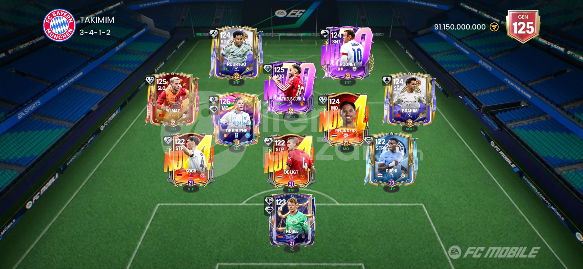 125GEN 121 DEBRUYNE FC MOBİL