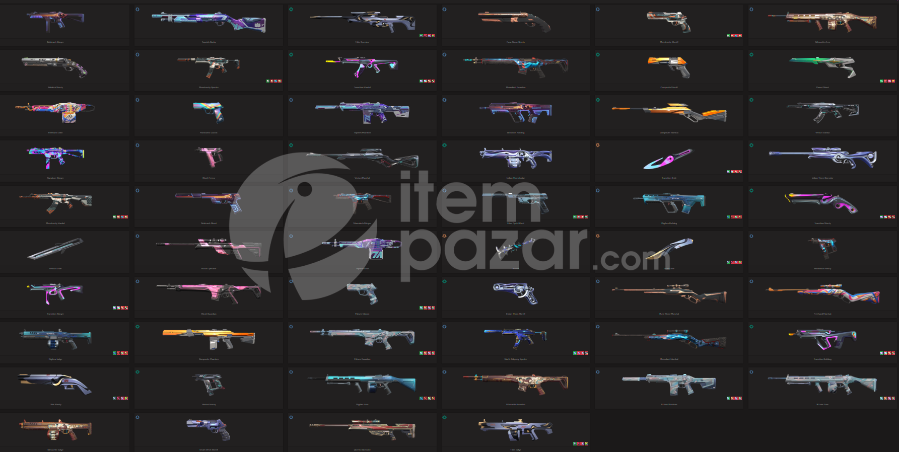 130 Skin 11 Bıçak 11 Vandal 8 Phantom Kuronami