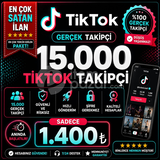15.000 TİKTOK TAKİPÇİ1.400₺ 