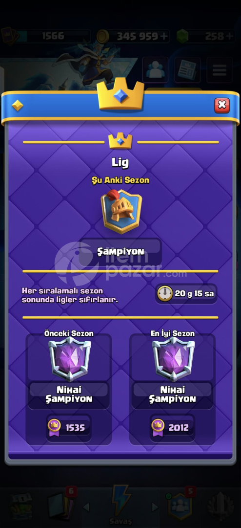 16 MAX KART 2 MAX DESTE NİHAİ ŞAMPİYON HESAP