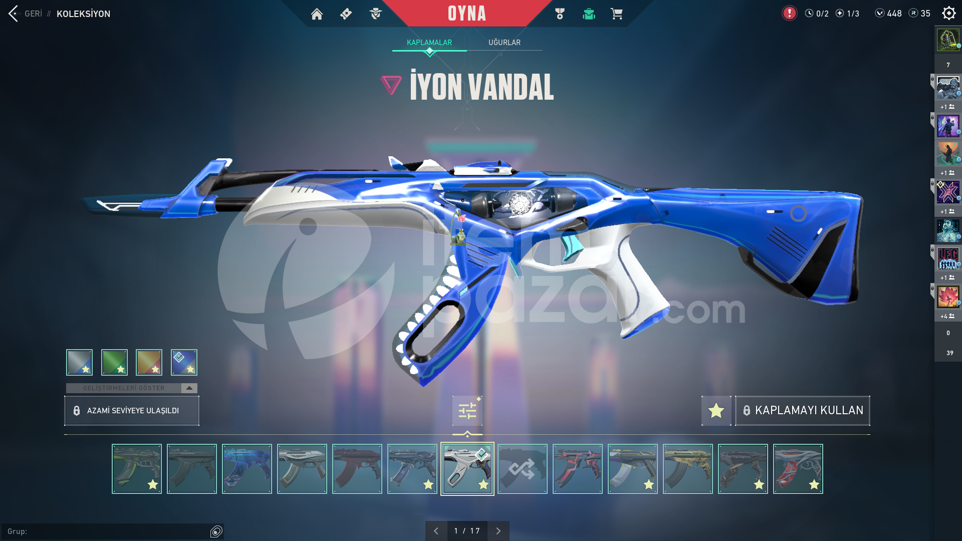 170 SKİNLİ CHAMPİONS PHANTOMLU FULL HESAP!!!!