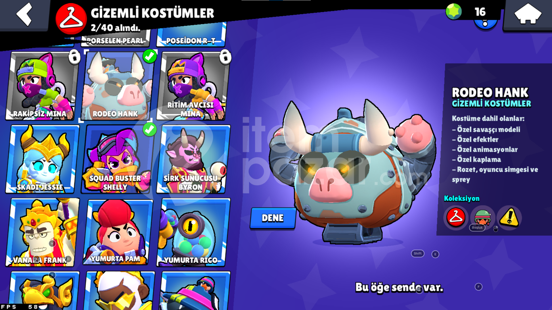 17K BUZ KRALİÇESİ AMBER⭐85+SKİN⭐61/96