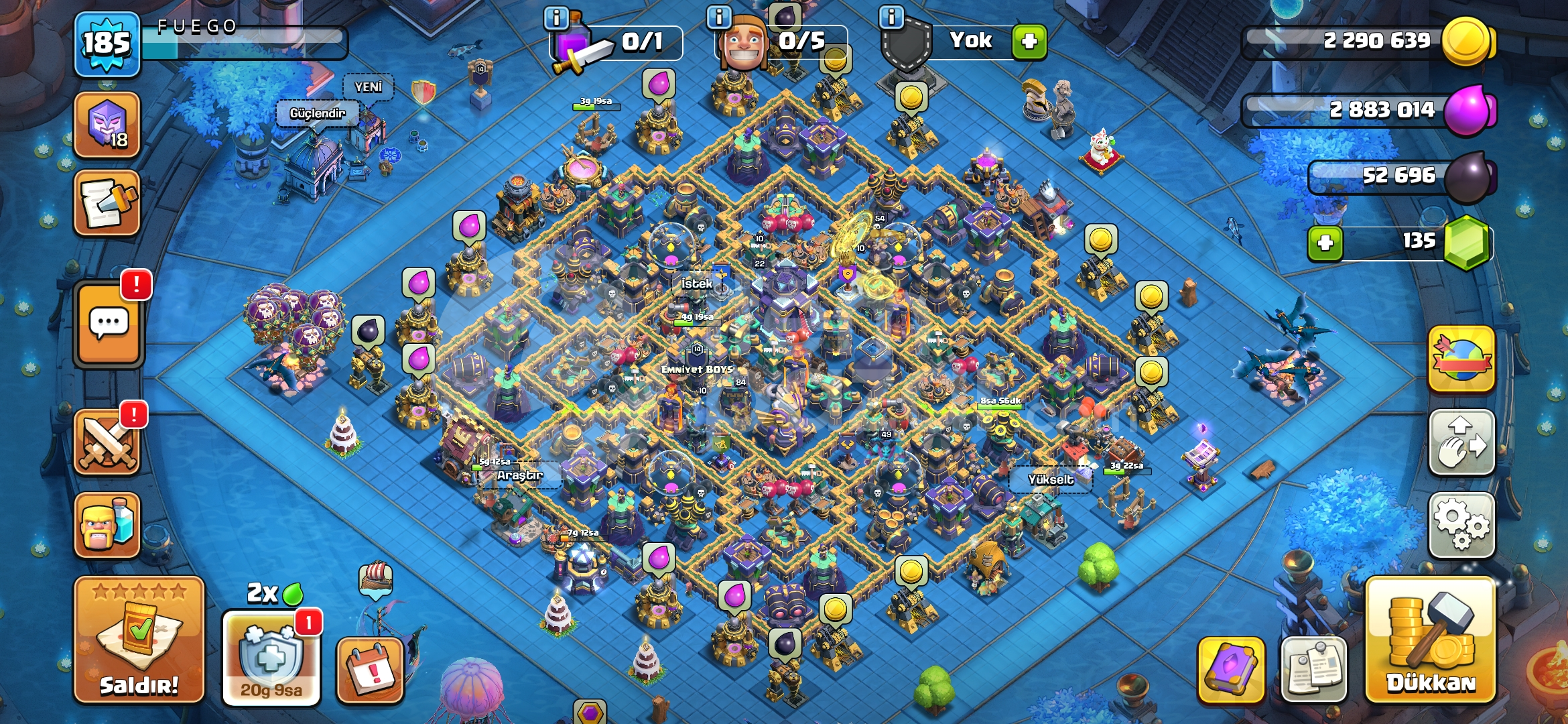 184 Level TH15 COC 
