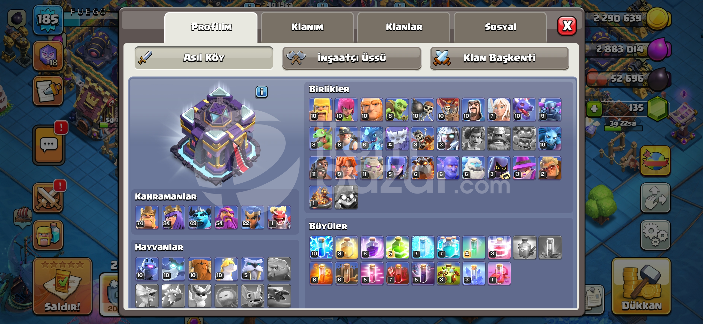 184 Level TH15 COC 