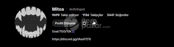 1k live studio açık tiktok hesabı