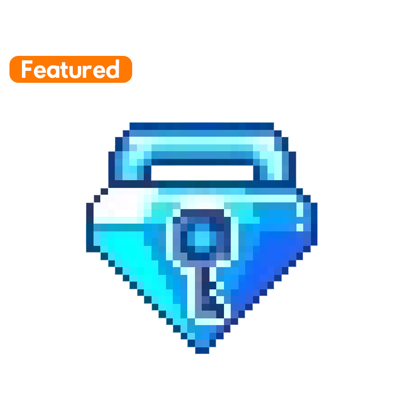 2 Adet Blue Gem Lock
