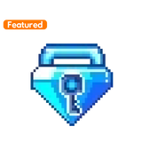 2 Adet Blue Gem Lock