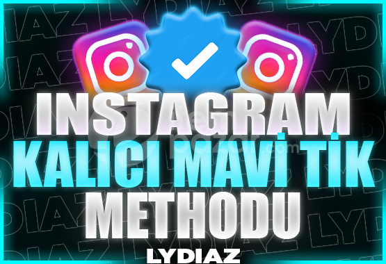 ( 2 ADET ) İNSTAGRAM KALICI MAVİ TİK METHOD