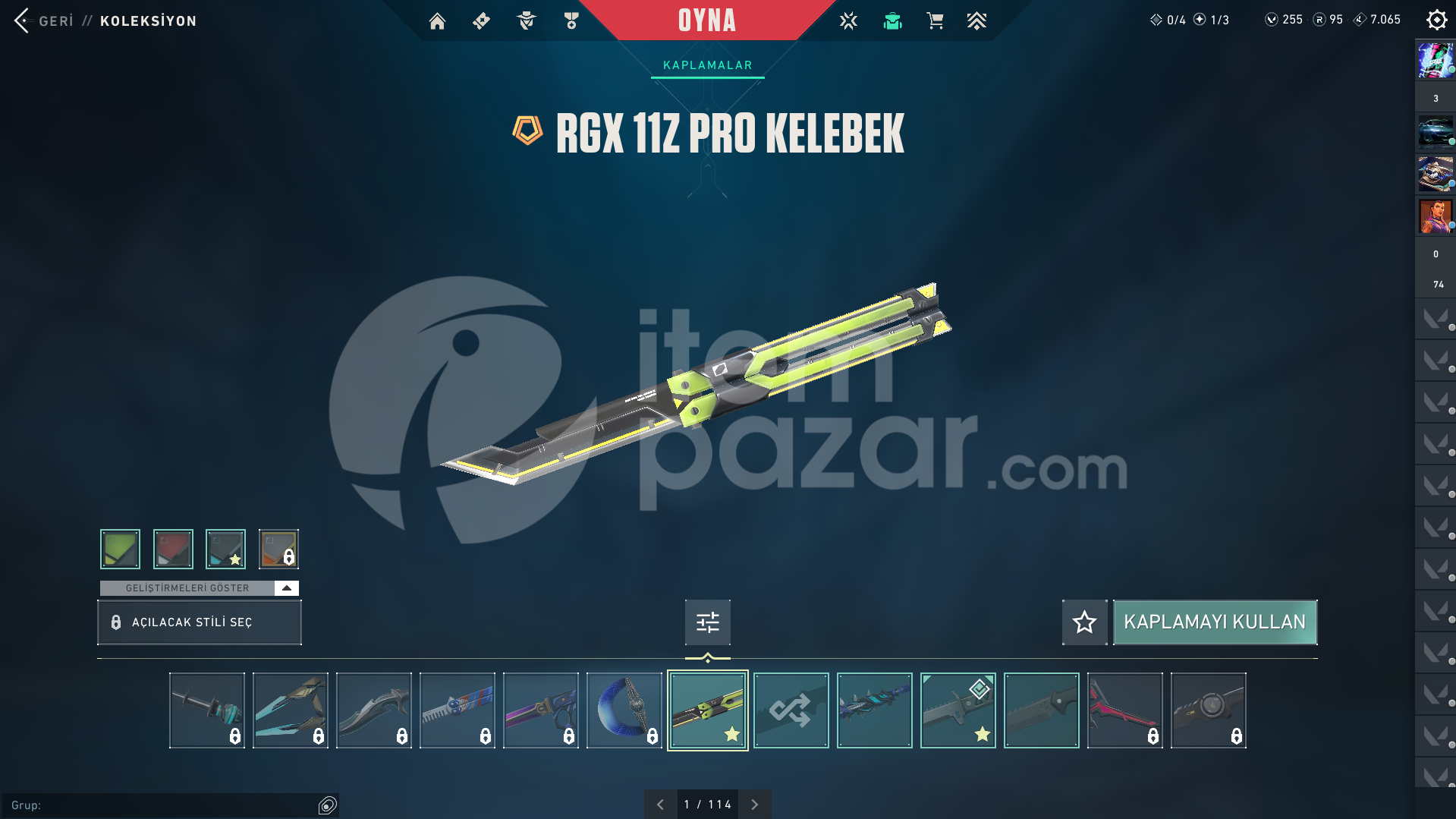 UZAYLI AVCISI BIÇAKLI RGX KELEBEKLİ MÜKEMMEL!