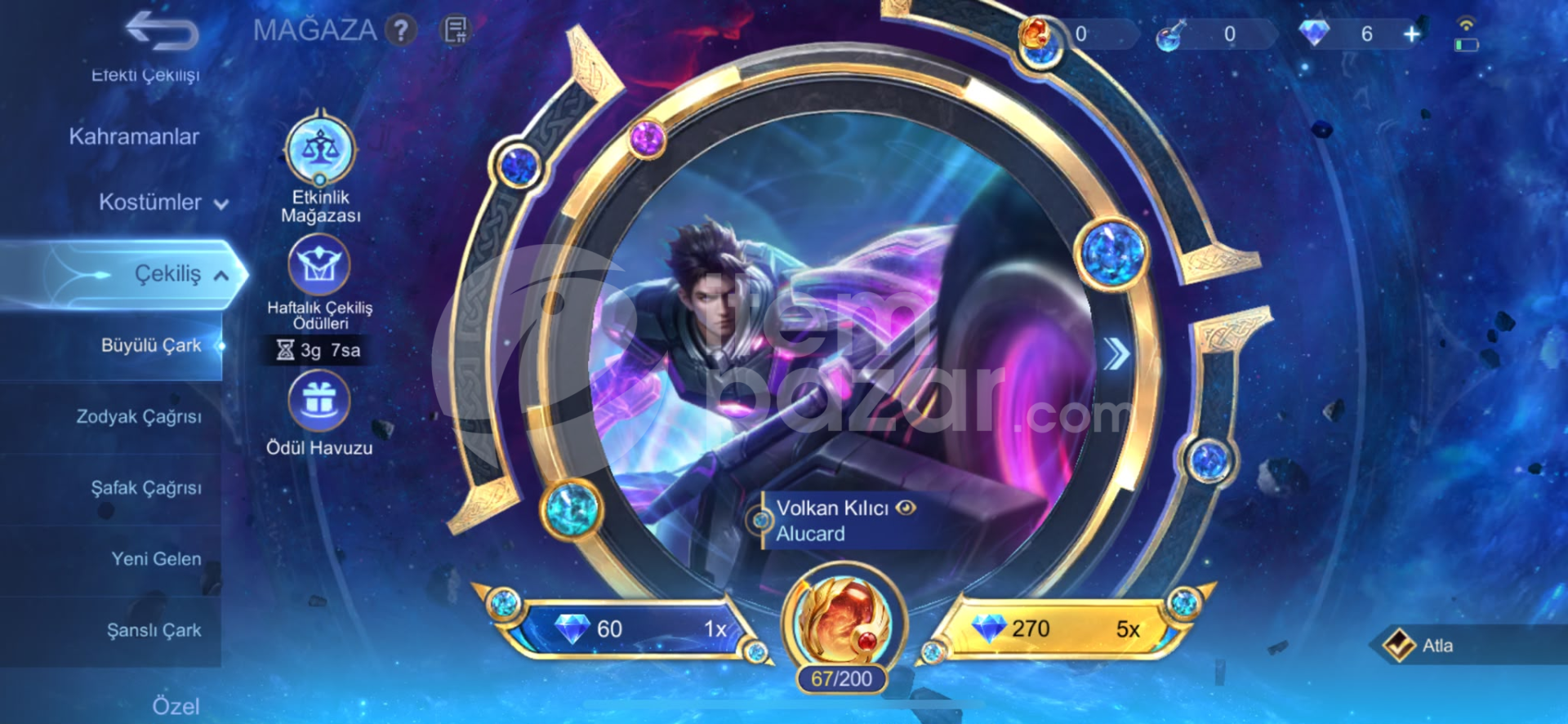 2 kof 1 zodiak lı hesap 