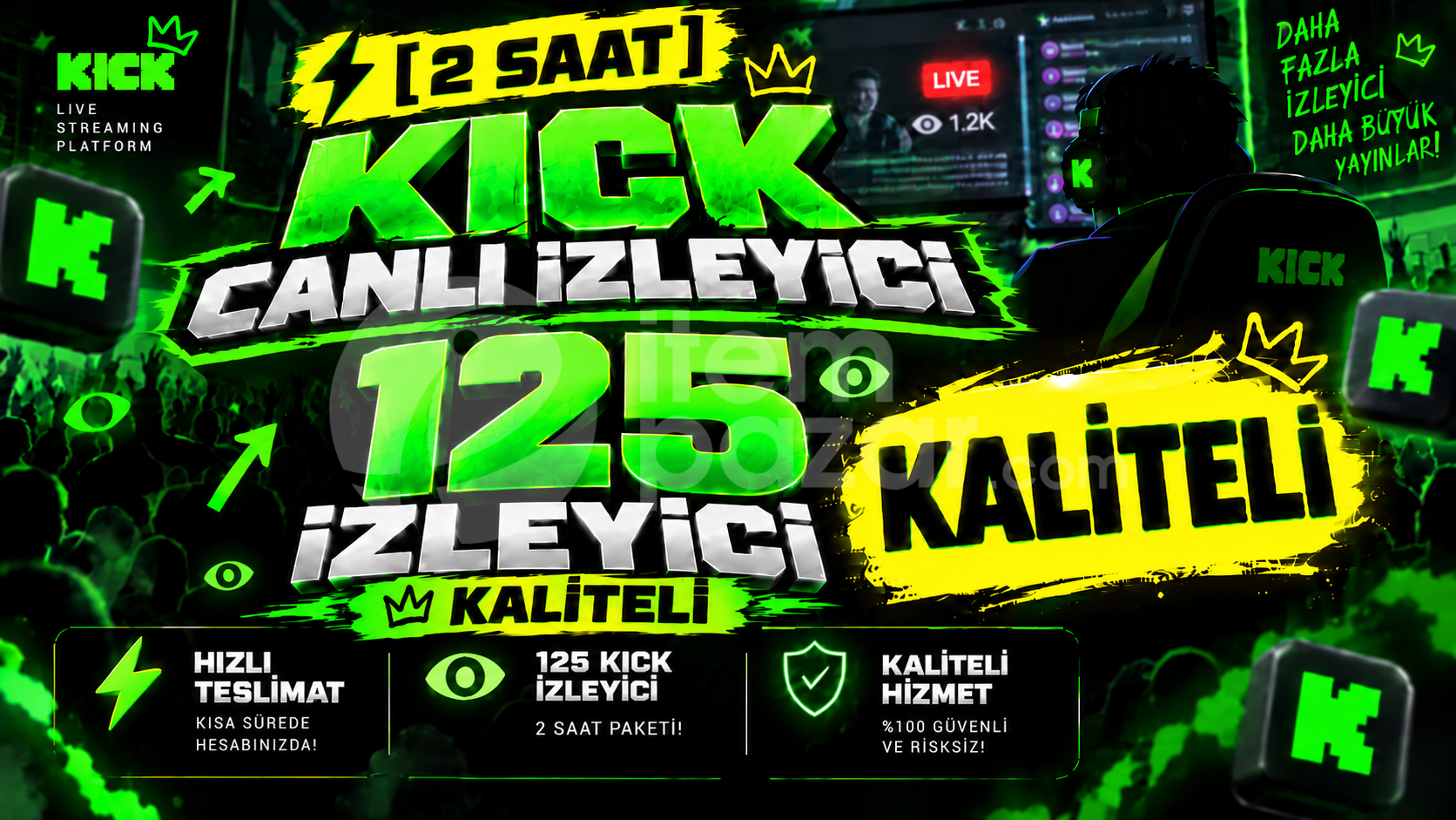 ⚡ [2 Saat] 125 Kick Canlı İzleyici | Kaliteli