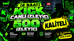 ⚡ [2 Saat] 500 Kick Canlı İzleyici | Kaliteli