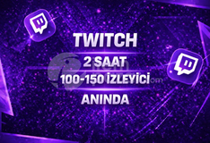 ⭐2 SAAT⚡TWİTCH 100-150 İZLEYİCİ⚡